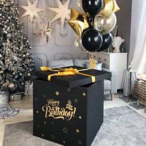 Коробки с воздушными шарами на день рождения купить в Москве заказать с доставкой Happypipl