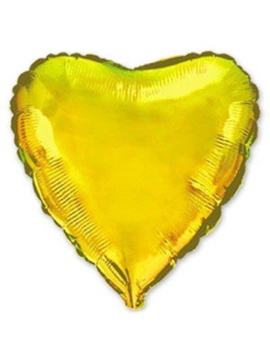 Шар сердце большой (золото) 79 см