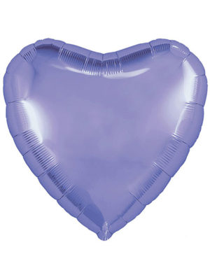 Шар сердце (сатин лиловый) 46 см