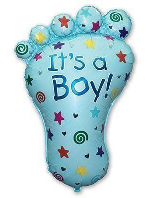 Шарик ножка на рождение мальчика