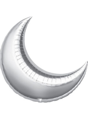 Фольгированный шар Месяц серебро 64*74 см