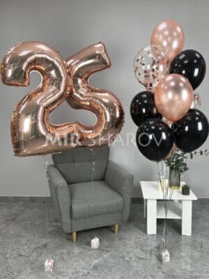 Воздушные шарики с гелием для любимой