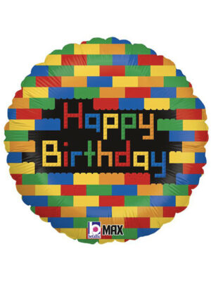 Шарик с Днем Рождения Лего Happy birthday №26