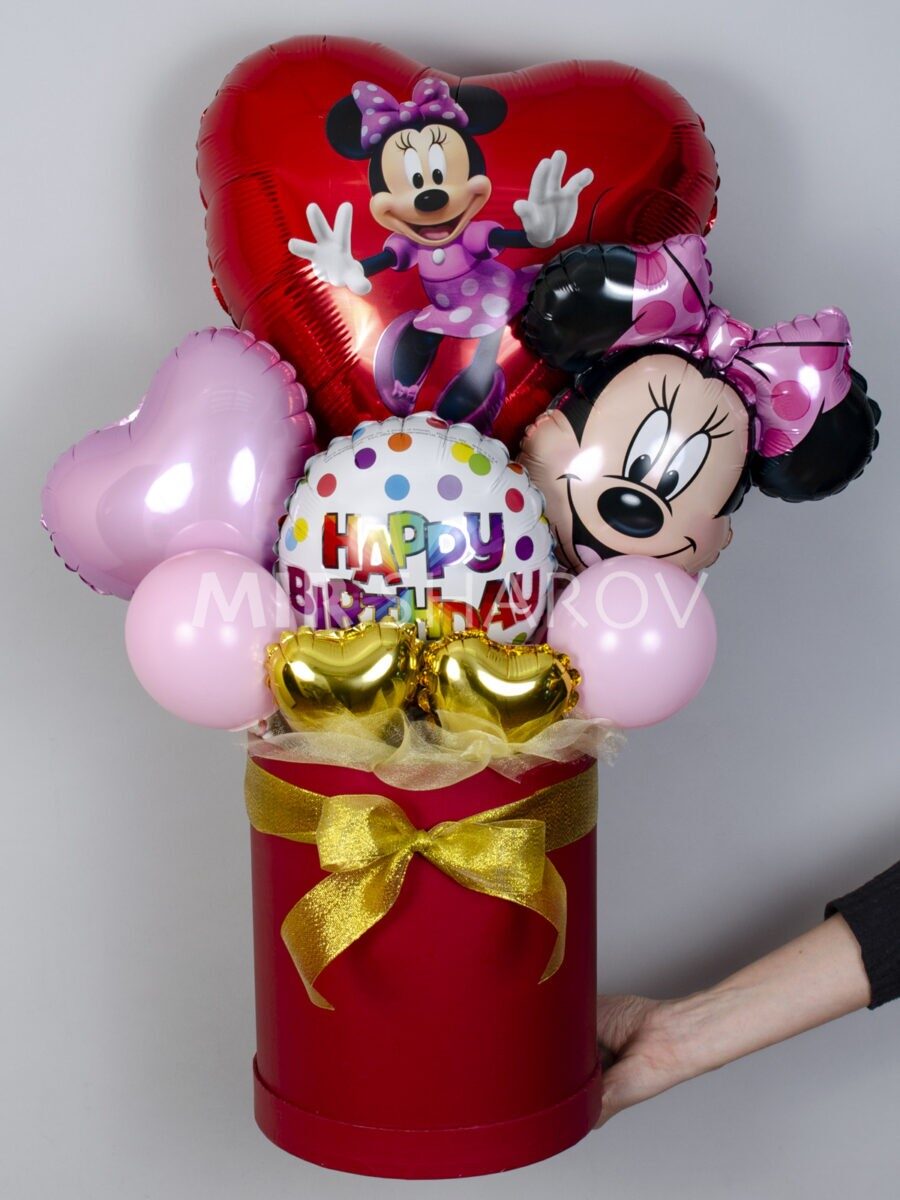 Букет с шариками «Minnie Mouse»