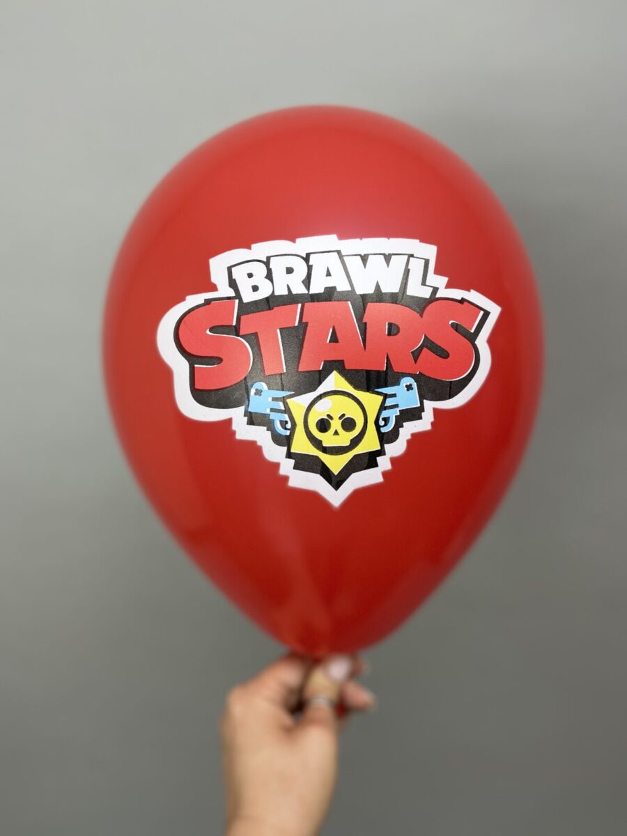 Шарики Бравл Старс (Brawl Stars) красный