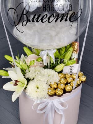 Свадебный букет с цветами на свадьбу
