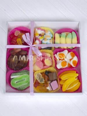 корпоративные подарки / боксы / наборы на подарок на корпоратив для сотрудников, коллег с желейными конфетами «Ассорти»