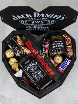 Мужской подарочный набор, подарок для мужчины с виски "Джек Дениелс" на новый год, день рождения, корпоратив или день защитника ЗСУ