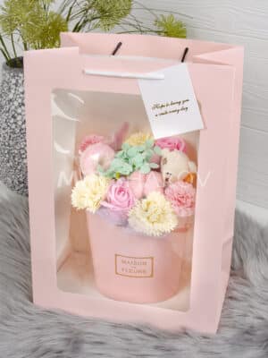 Букет с мыльных роз и цветов для девушки «Феличита»