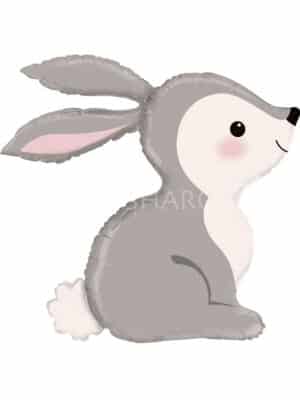 Шар фигура Кролик два размера (Шарик фольгированный Кролик)