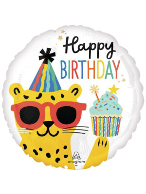 Шарик с гелием Happy Birthday - "Избавление от тусовщика" 45см