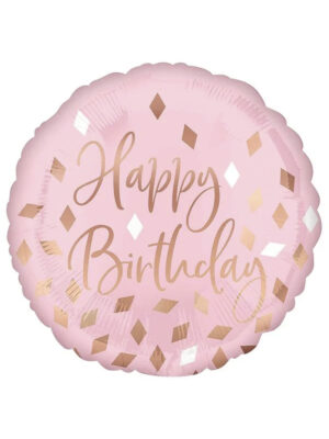 Шар с гелием Happy Birthday - Бриллианты 45см