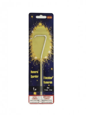 Бенгальский огонь цифра 7 серебро