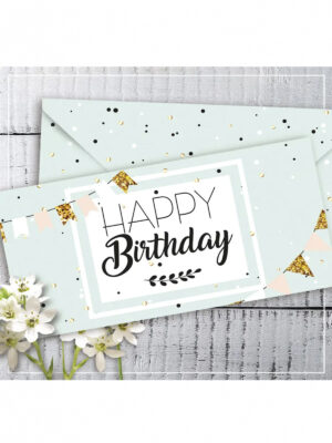 Конверт для денег "Happy Birthday"