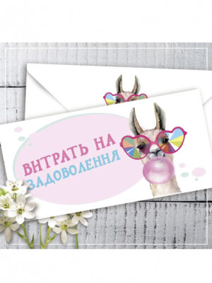 Конверт для денег "Витрать на задоволення"