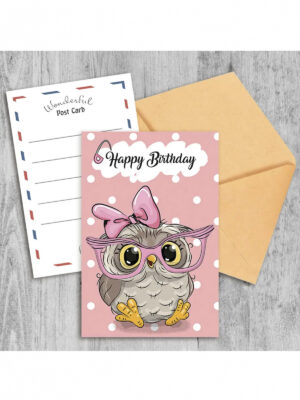 Поздравительная открытка Happy Birthday Girl