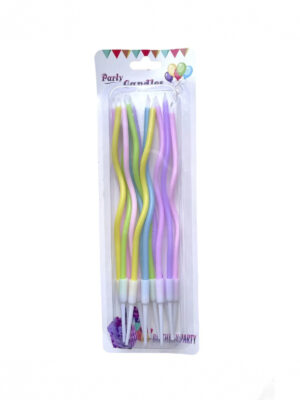 Свечи для торта "Коктейльные" макарун 12 шт