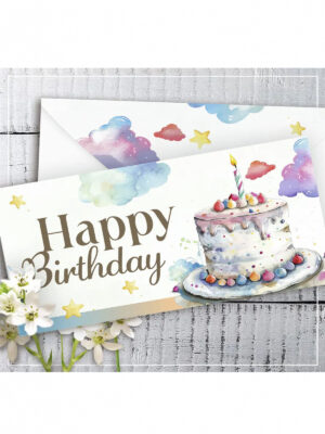 Конверт для денег "Happy Birthday"