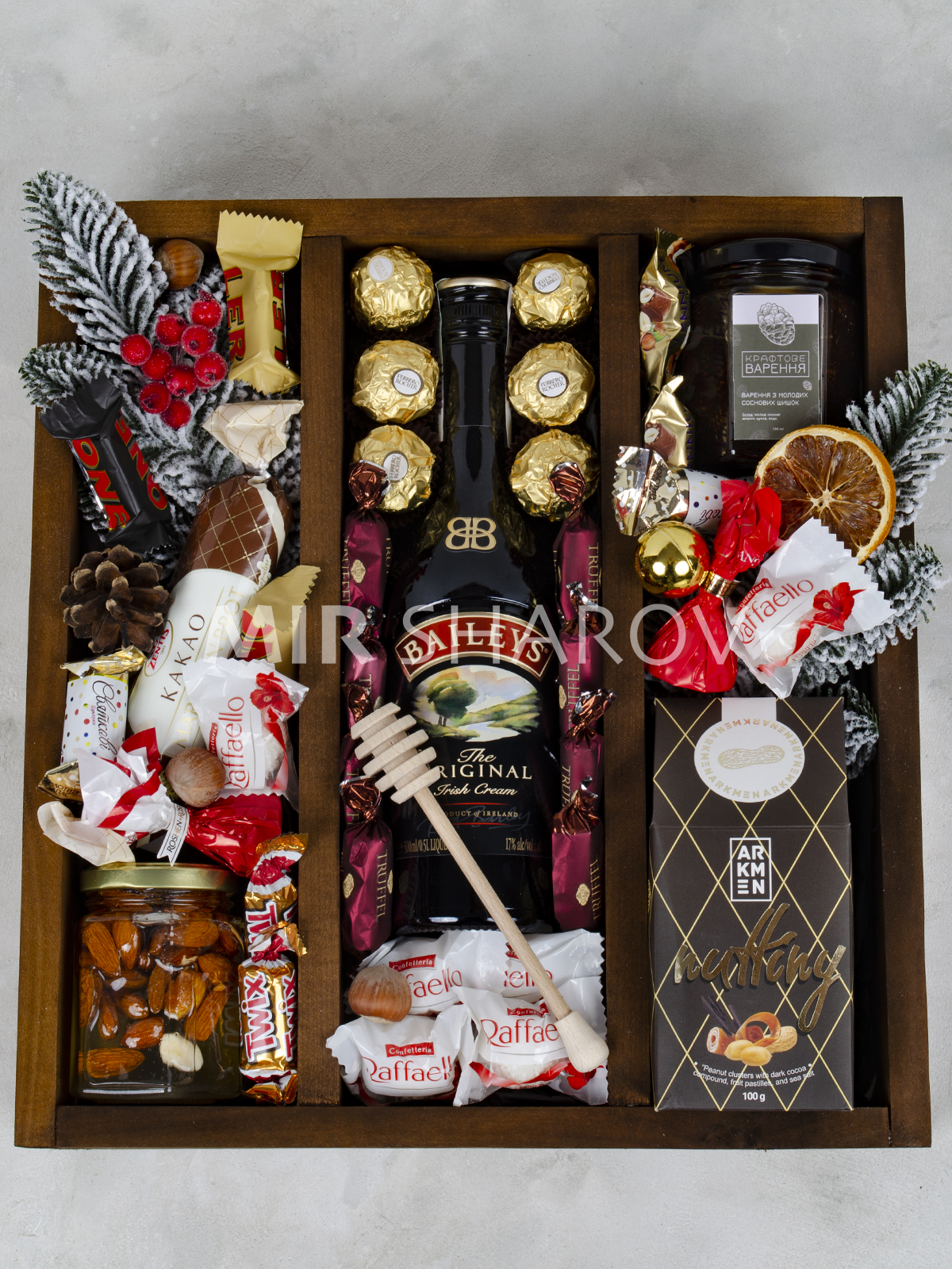 Подарочный бокс набор на новый год «Новогодний бейлис»
