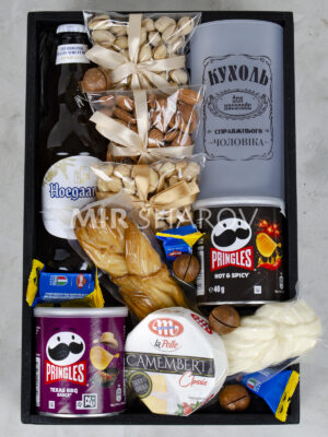 Подарочный бокс набор для мужчины с бокалом «Кухоль»