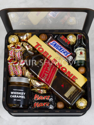 Подарочный бокс набор для мужчины с алкоголем «Ред лейбл»