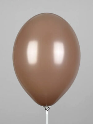 Шар пастель какао коричневый 30 см.